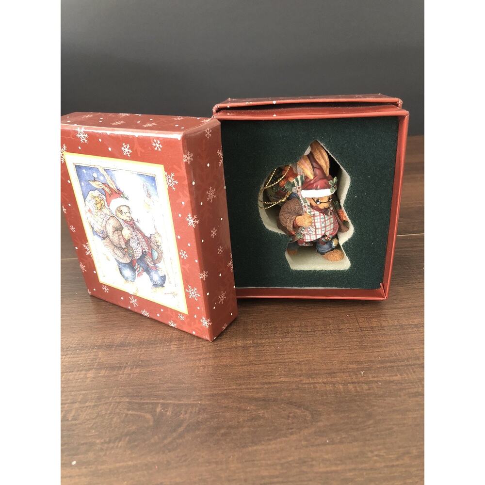 Lang & Wise Chester Rabbit Christmas Ornament 1999 Sherri Buck Baldwin 1st Ed 29